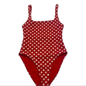 LPA Amelie Red Polka Dot XS Swimsuit One Piece